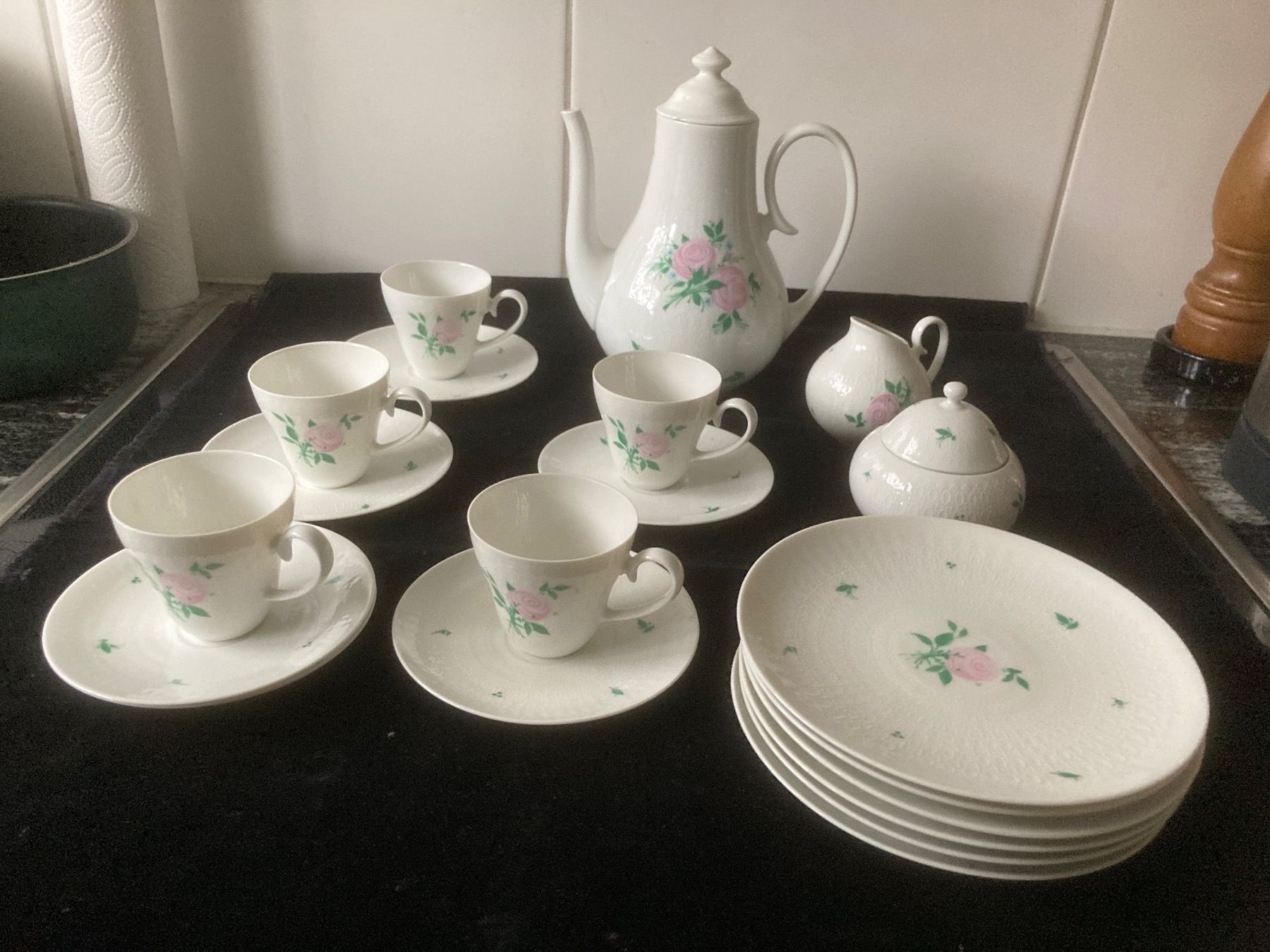 Rosenthal Set di piatti: Rosenthal Mocca-Service mit 5 Tässchen – Usato da Zürich venduto da Chaeffeler 1