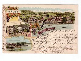 Schweiz, Ansichtskarte Männedorf 31.12.1897