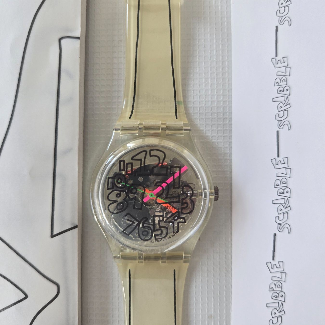 Swatch Orologi: Swatch Gent Club Special "Scribble" – Nuovo (secondo la descrizione) da Windisch venduto da mecke1 1