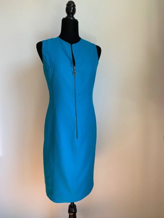 AKRIS: Herrlich leuchtend blaues Sommer-Kleid, 36