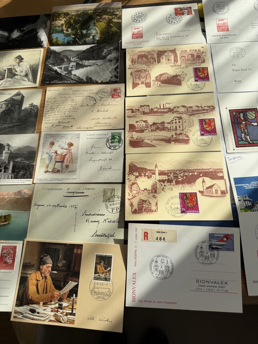 Cartoline postali: 100 AK/PK und Maximumkarten Schweiz ab Alt – Usato da Murgenthal venduto da Tina_4055 2