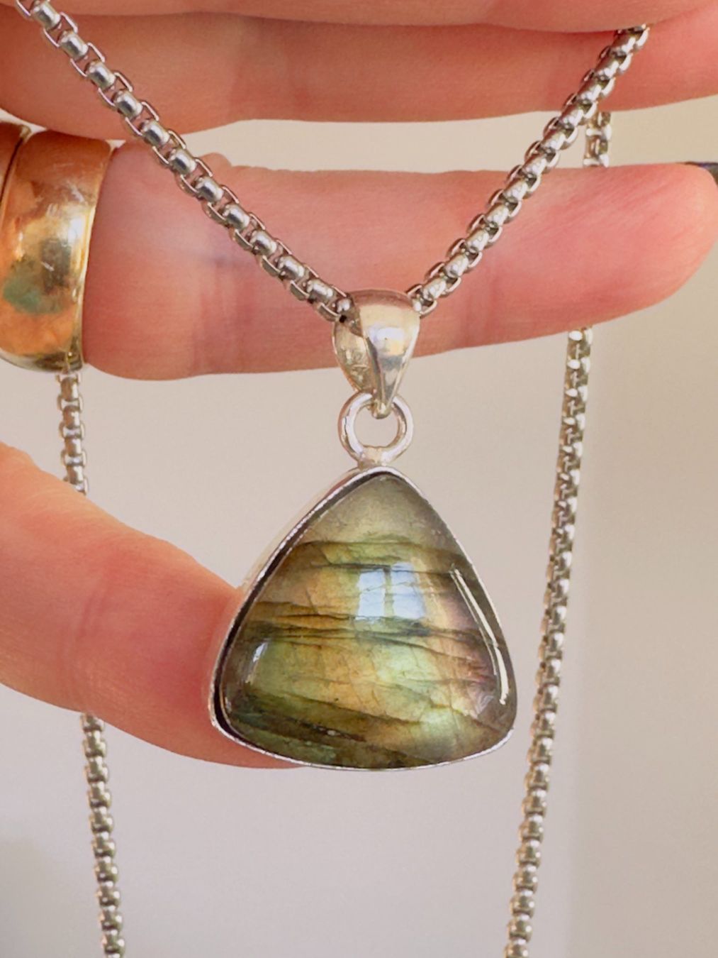 Catenine: Labradorite necklace – Nuovo e nell'imballaggio originale da Genève venduto da AGBERG 7