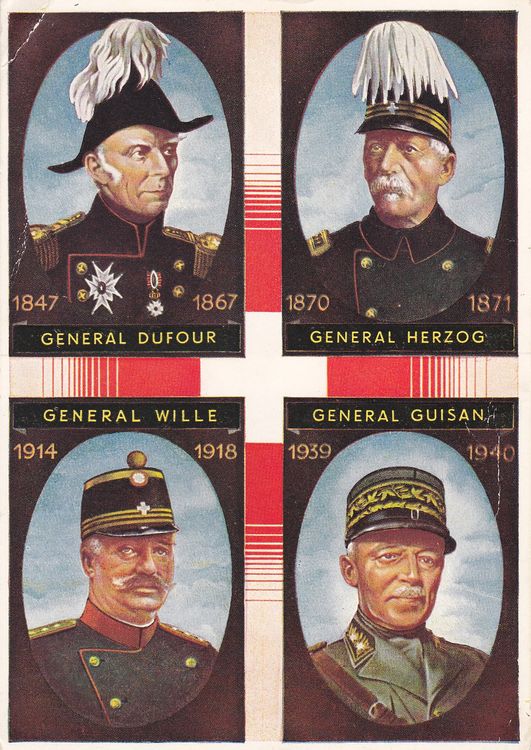 Postkarte, die Generäle der Schweiz, ungelaufen Kaufen auf Ricardo