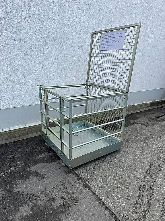 Carrelli elevatori e a forche: Arbeitskorb Bühne für Stapler Trecker Gabelstapler – Nuovo (secondo la descrizione) da Hefenhofen venduto da gabelstapler-schweiz