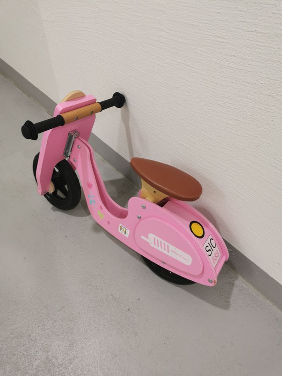 Kinderfeets Tiny Tot Holz Dreirad - 2-in-1 Laufrad Ab 1 Jahr In Rosa