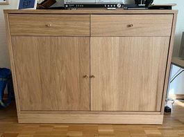 IKEA TONSTAD Sideboard, Buffet, Eiche furniert, 121x47x90 cm