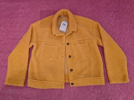 Kuschelige gelbe Jacke, Damen (Elle Zurich)