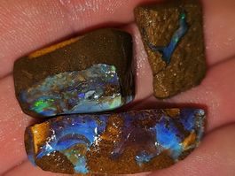 3 Australische Boulderopal Rohsteine