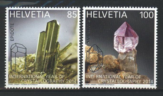 Alle Briefmarken: 2014, Internati Jahr Kristallographie ** – Gebraucht aus Willisau von Vollstempel