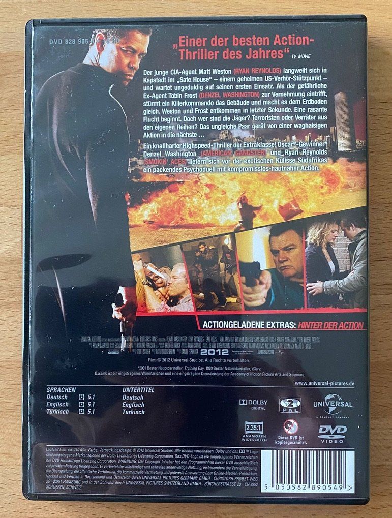 Tutti i DVDs: DVD - Safe House – Usato da Winterthur venduto da Secondhand-Family 2
