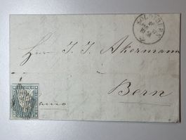 Schweiz 1857, Strubelbrief Zn: 23 CA auf Brief-/ Umschlag