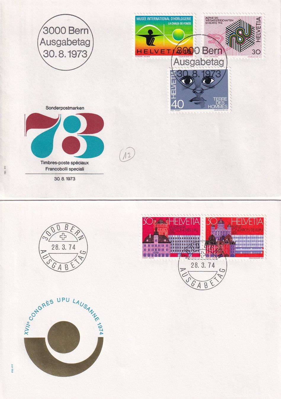Tutti i francobolli: Lot 8 Briefe FDC 1973 - 1976 – Usato da Rossa venduto da becky05
