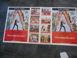 James Bond, Doppelposter, For your Eyes only, Spanisch