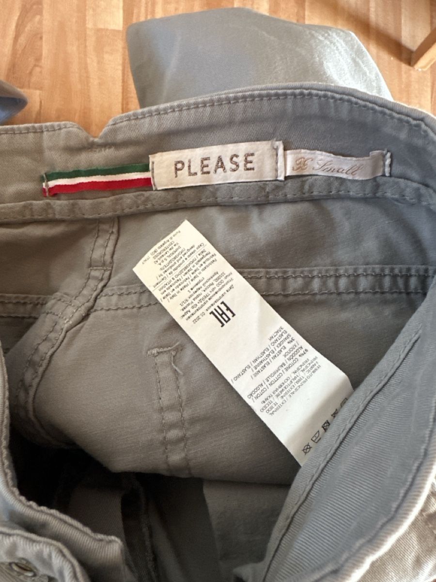 Please Jeans Pantaloni: Please Hose, grau, Gr. S einf. Bundweite 36 cm – Usato da Wald AR venduto da Jakusi95 2