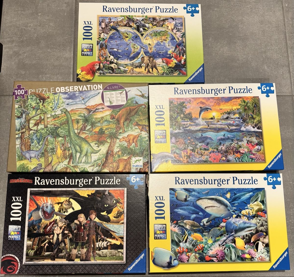 Ravensburger Puzzle: 5 Ravensburger Puzzle 6+ – Usato da Neyruz FR venduto da pavel5
