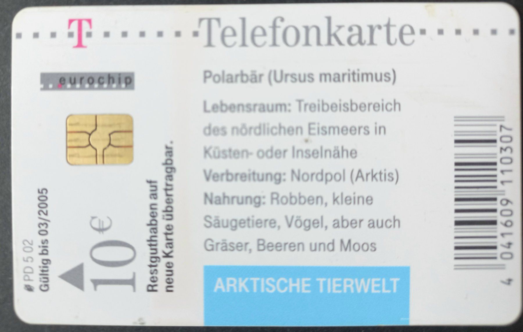 Schede telefoniche: Taxcard - Eisbären Junges - D – Usato da Niederuzwil venduto da lubimaja 1