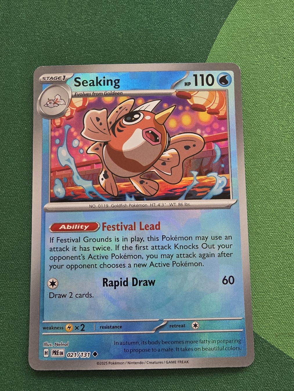 Pokémon Cartes à collectionner: Pokemon Seaking Masterball 021/131 Prismatic Evolution Engl – Neuf (Voir description) à Gossau SG par worklifebalance