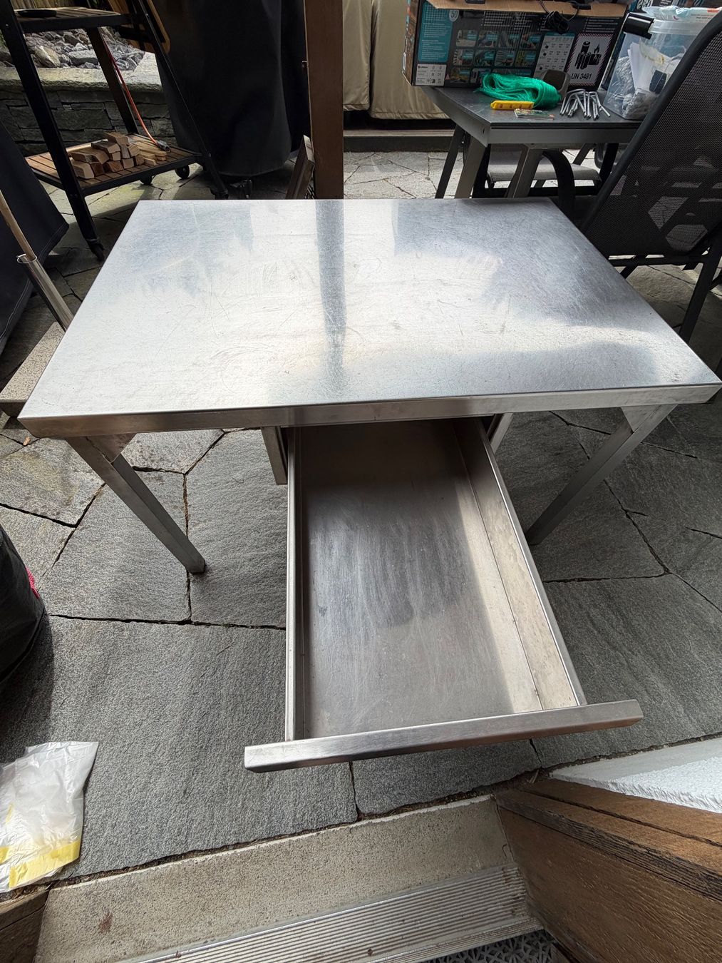 Tavoli: Arbeitstisch (Chromstahl – Usato da Oetwil am See venduto da Chris885 1