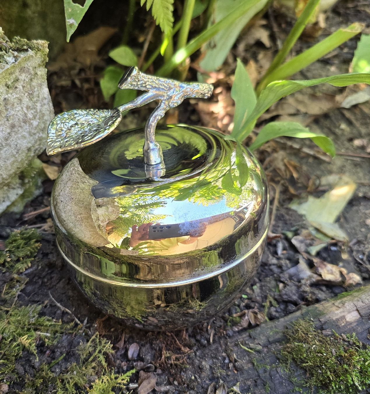 Sculptures & Statues: Versilberter Apfel  – D'occasion à Walkringen par Vanuca 6