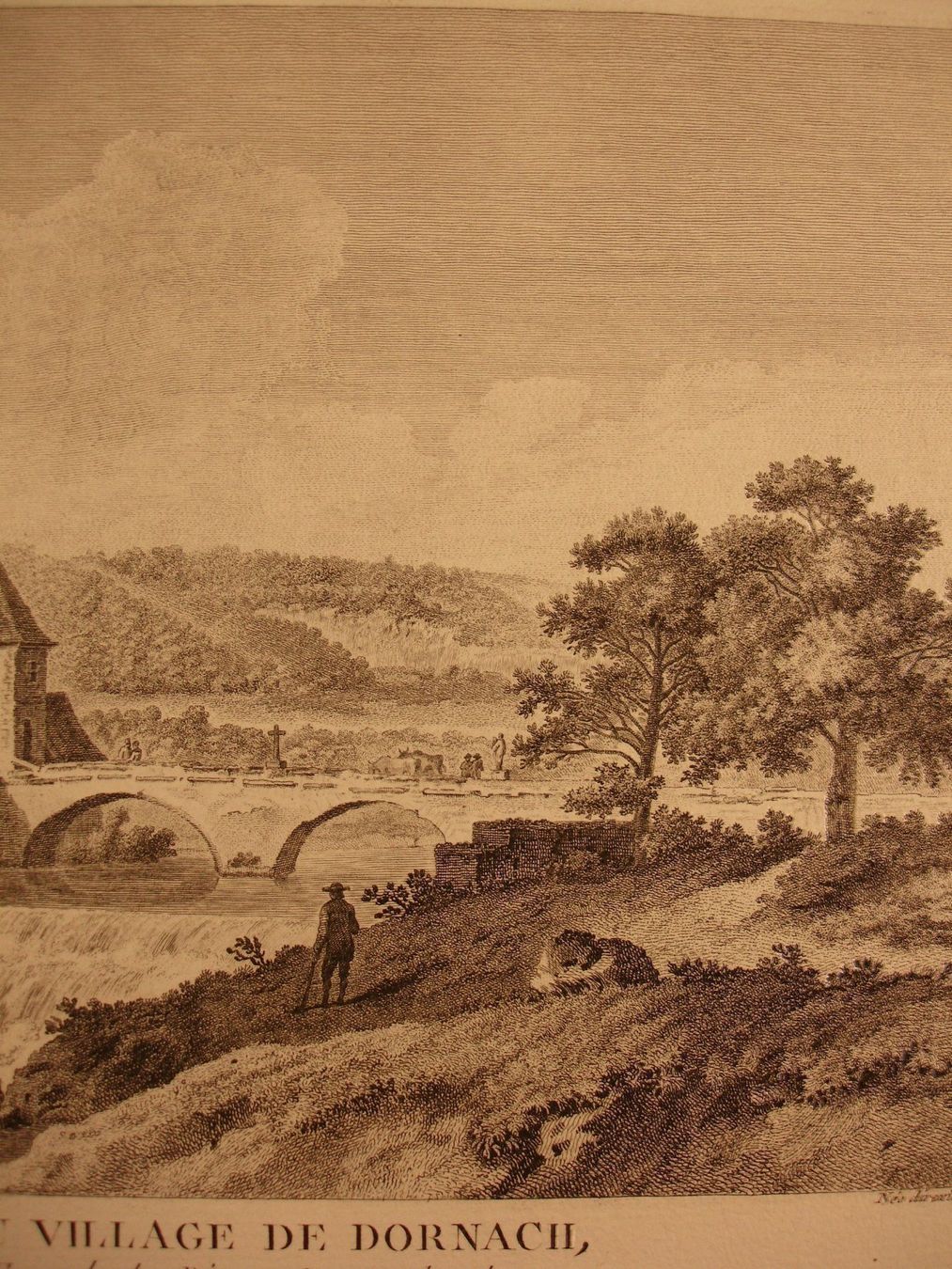 Incisioni: DORNACH, KUPFERSTICH UM 1780 – Usato da Grüningen venduto da Kartensammler 3
