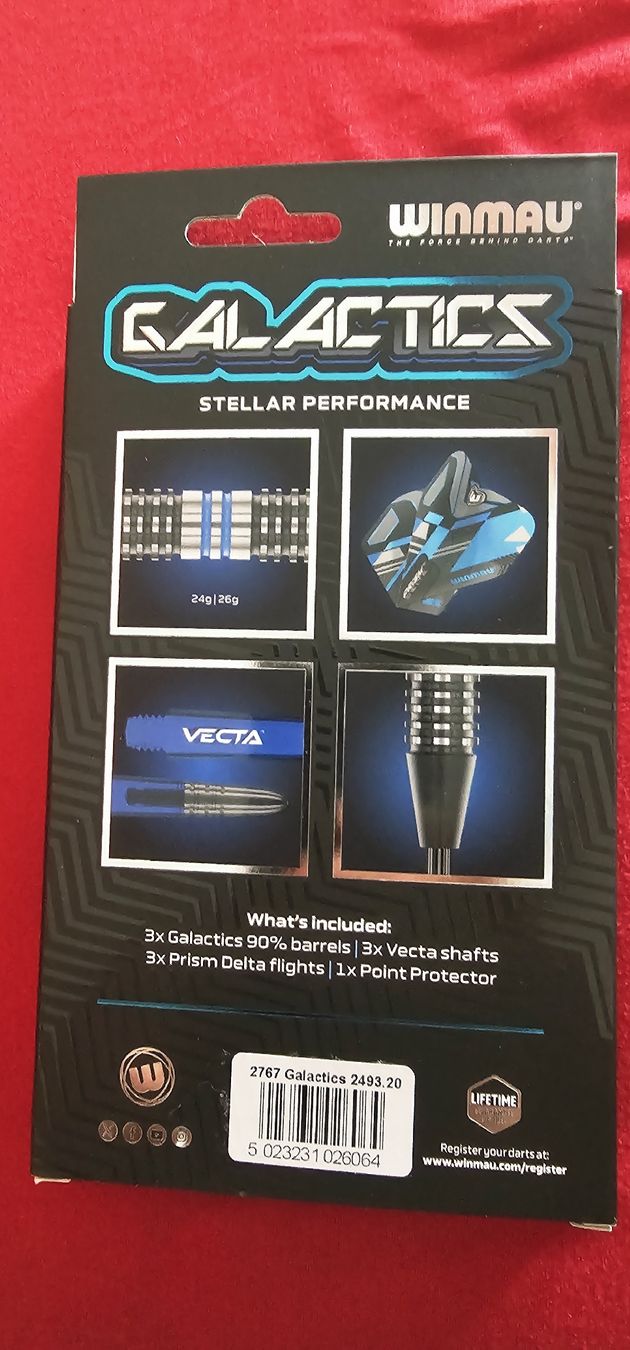 Dart: Winmau Galactics 90% Tungsten Darts, Barel18g, soft tip – Gebraucht aus Emmenbrücke von vla_2xzn 3