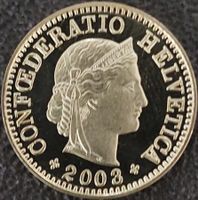 5 Rappen 2003 stgl. / aus Münzsatz