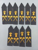 10 Ärmelpatten, Mineur, schwarz
