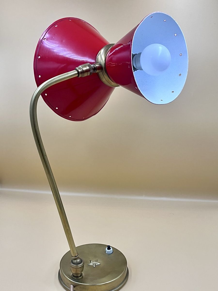 Lampade: Lampe de table Diabolo René Mathieu pour Lunel, 1950s – Usato da Lausanne venduto da Vibewave 3