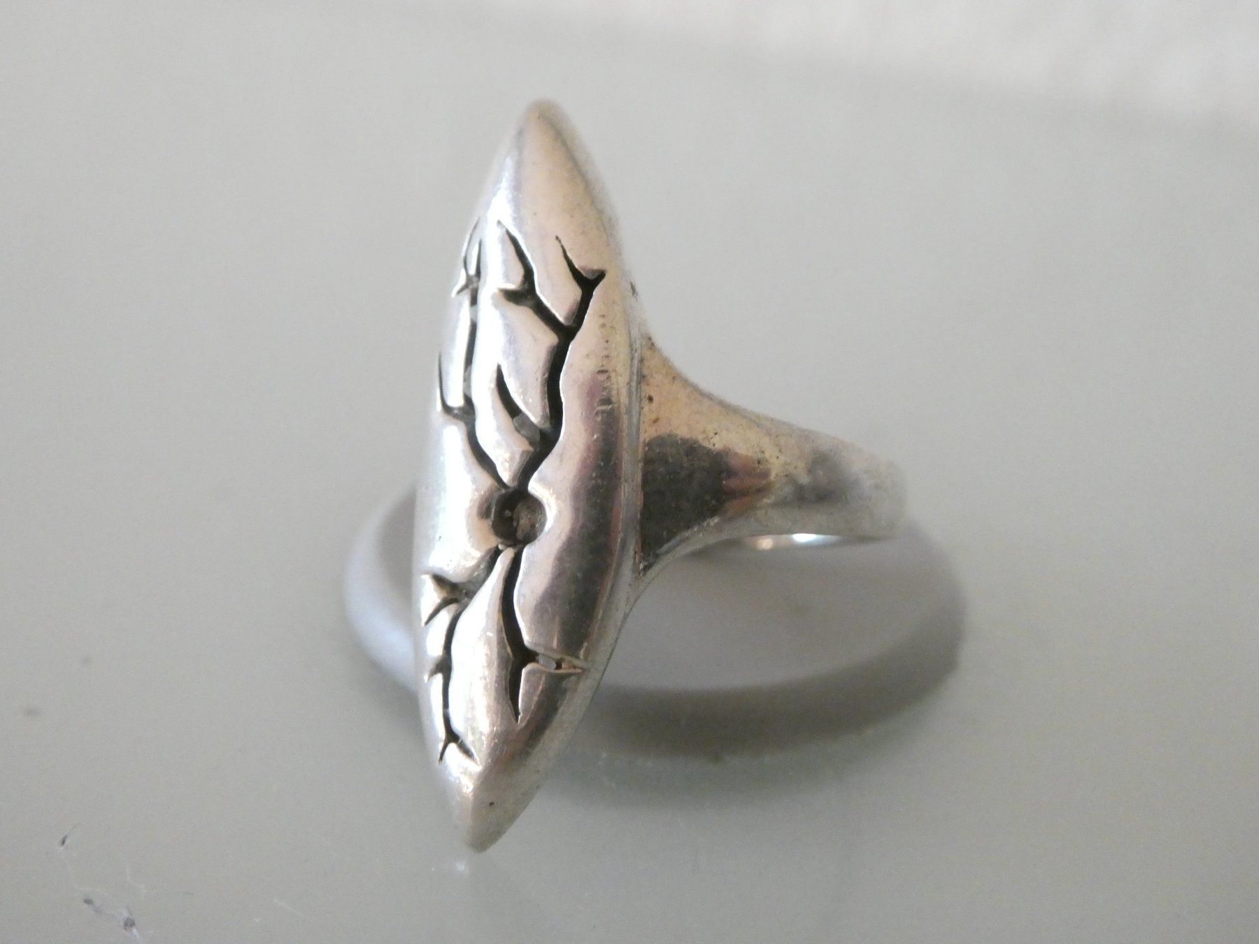 Anelli: Silberring 925 massiv Gr. 56 (17.8mm) – Nuovo (secondo la descrizione) da Gattikon venduto da kaandooh 1