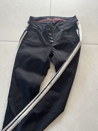 Damen Jeans Buena Vista Malibu schwarz Grösse XXS