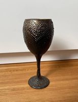 Weinkelch, Glas, bronzefargen