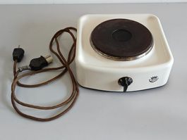 Jura Kochplatte elektrisch - Emaille weiss - 1960er Jahre