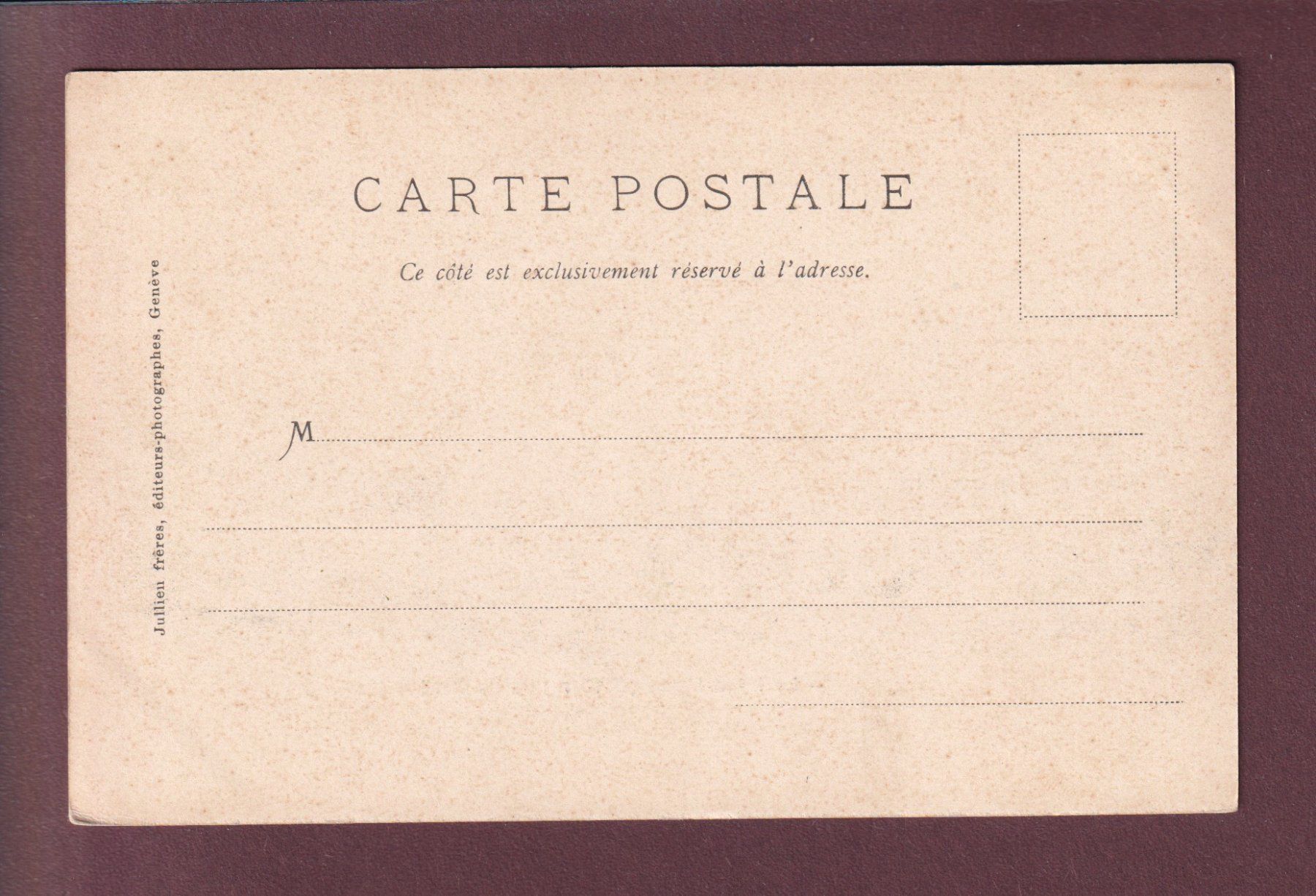 Cartoline postali: MONT-BLANC vu de GENEVE – Usato da Pully venduto da nicecards 1