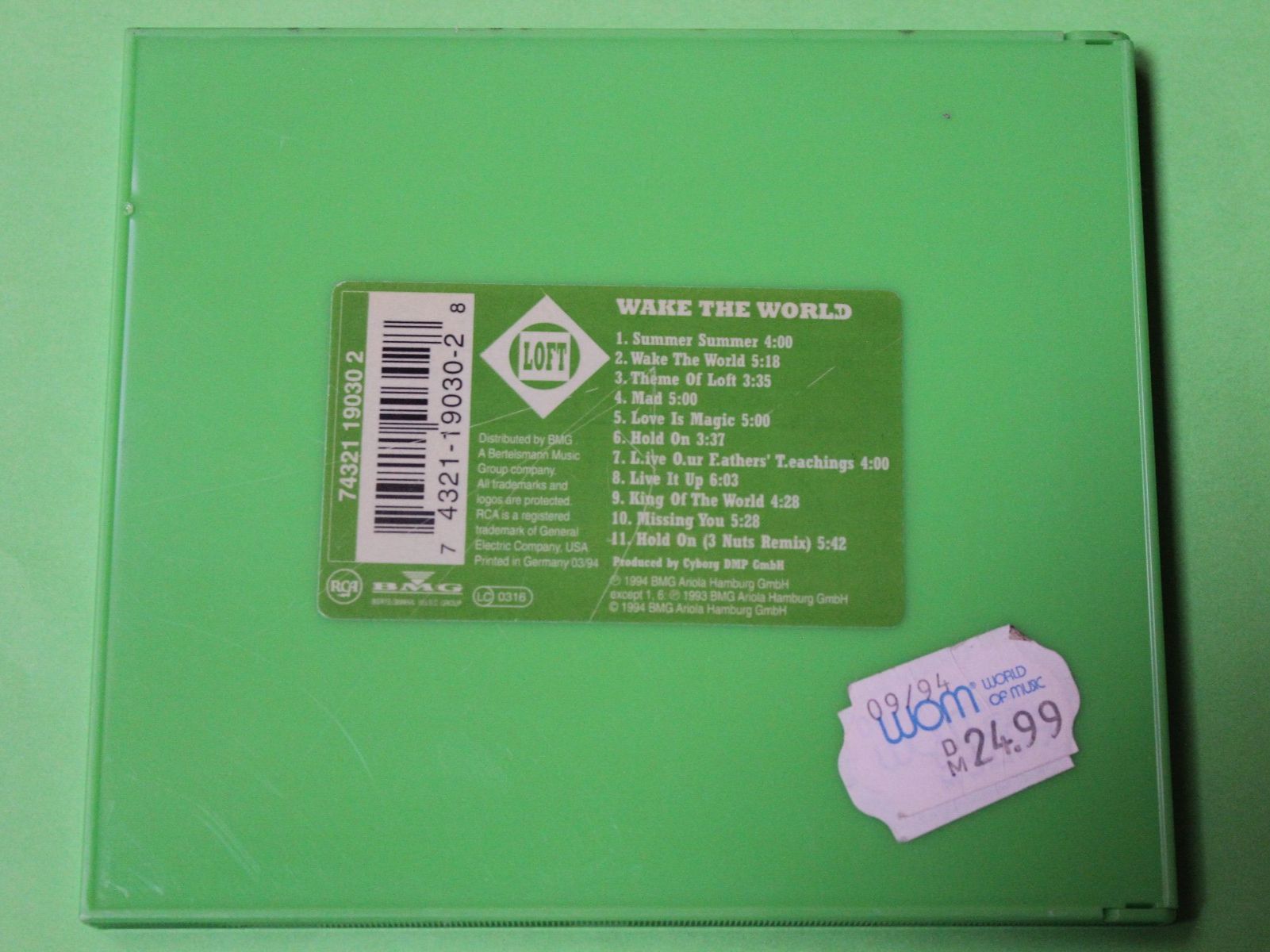 CDs: Loft - Wake the World CD 1994 Eurodance – Gebraucht aus Tübach von JamesStone 2