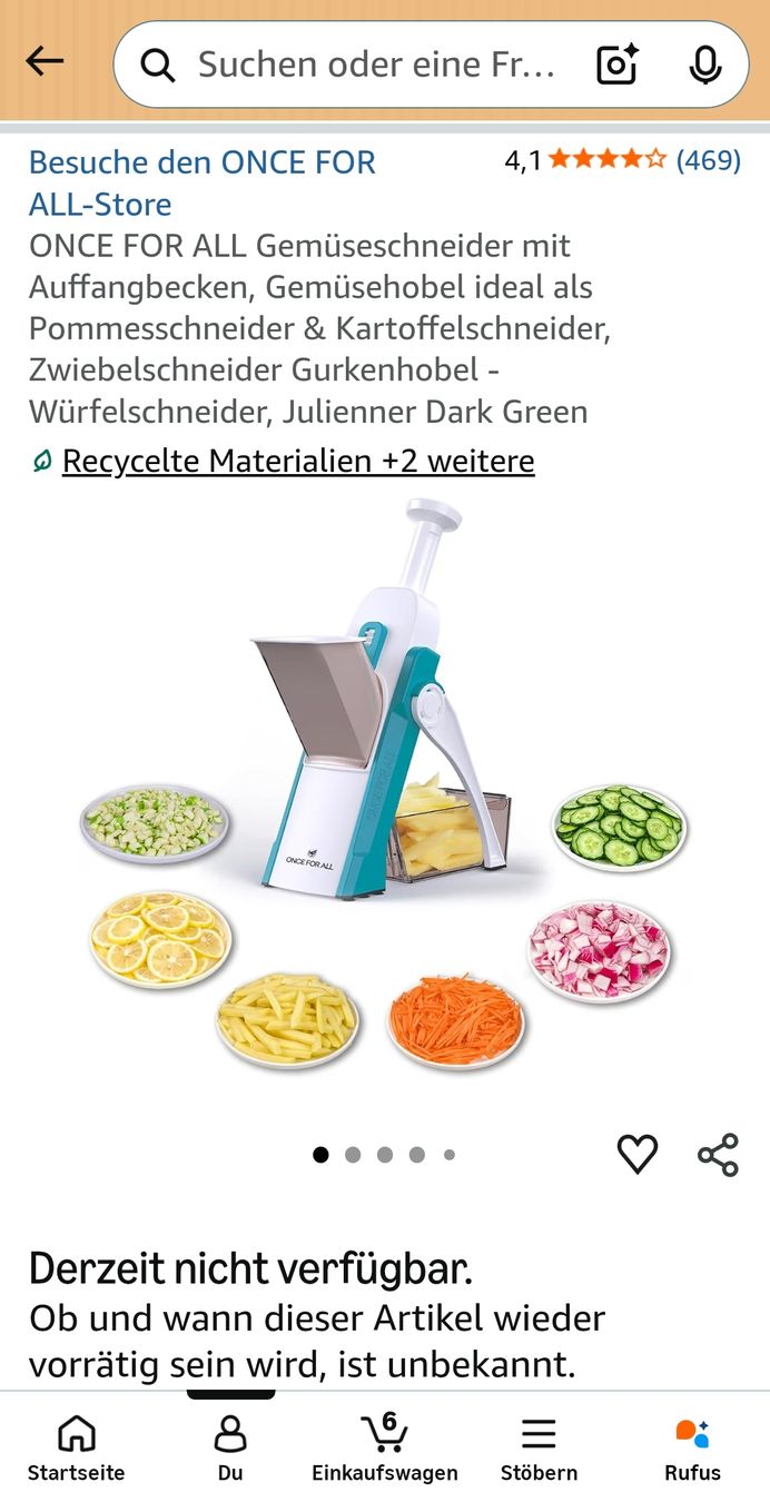 Elettrodomestici da cucina: Gemüseschneider – Usato da Bad Zurzach venduto da mat_67km