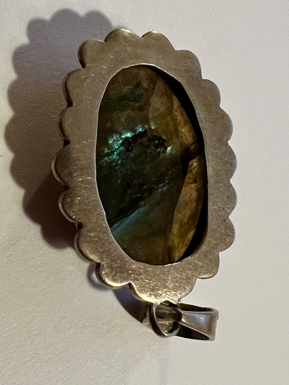 Ciondoli: Silber-Anhänger mit Labradorit-Stein – Usato da Chur venduto da Penting1935 3