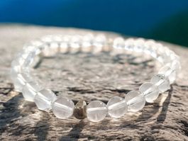 Armband Bergkristall  & Weissbronze