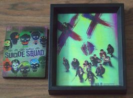Steelbook Suicide Squad 2D / 3D inkl. 3D gerahmtes Wandbild