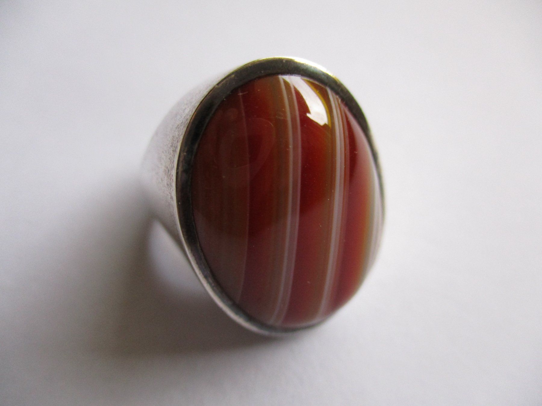 Anelli: Bague argent 925 et agate rayée Denmark – Usato da La Sarraz venduto da vic_v6kz 1