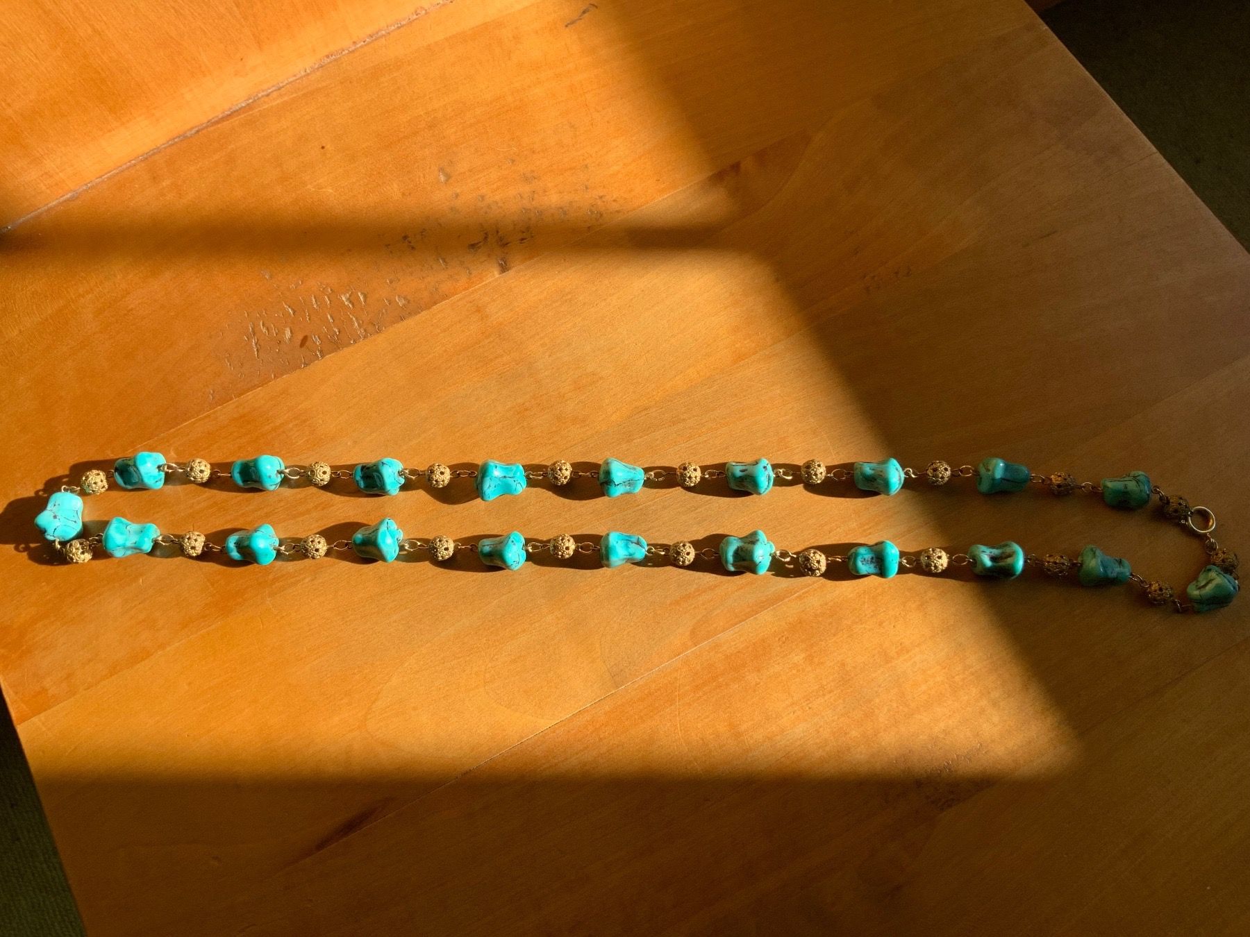 Catenine: Modeschmuck: Türkis & Gold – Usato da Zürich venduto da ancillaschmidhauser 2