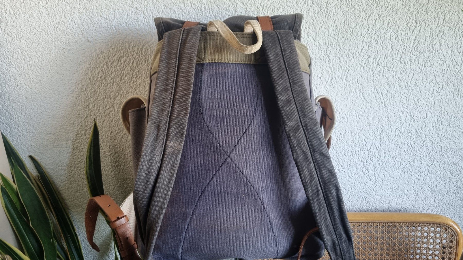 Sandqvist Rucksäcke: Original Sandqvist Rucksack Canvas mit Lederdetails – Gebraucht aus Bremgarten b. Bern von LinaLunaLena 2