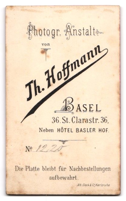 Fotografie &  Plakate: Fotografie Th. Hoffmann, Basel, St. Clar – Gebraucht aus Berlin von bartko-reher 1