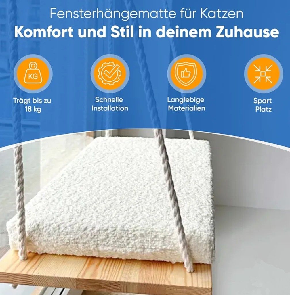 Cucce & Letti: Katzen Fensterliege – Nuovo e nell'imballaggio originale da Winterthur venduto da SwissPrime 5