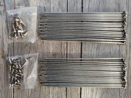 GPO 17" Speichen-Set inkl. Nippel (2.9 x 185 mm) Inox
