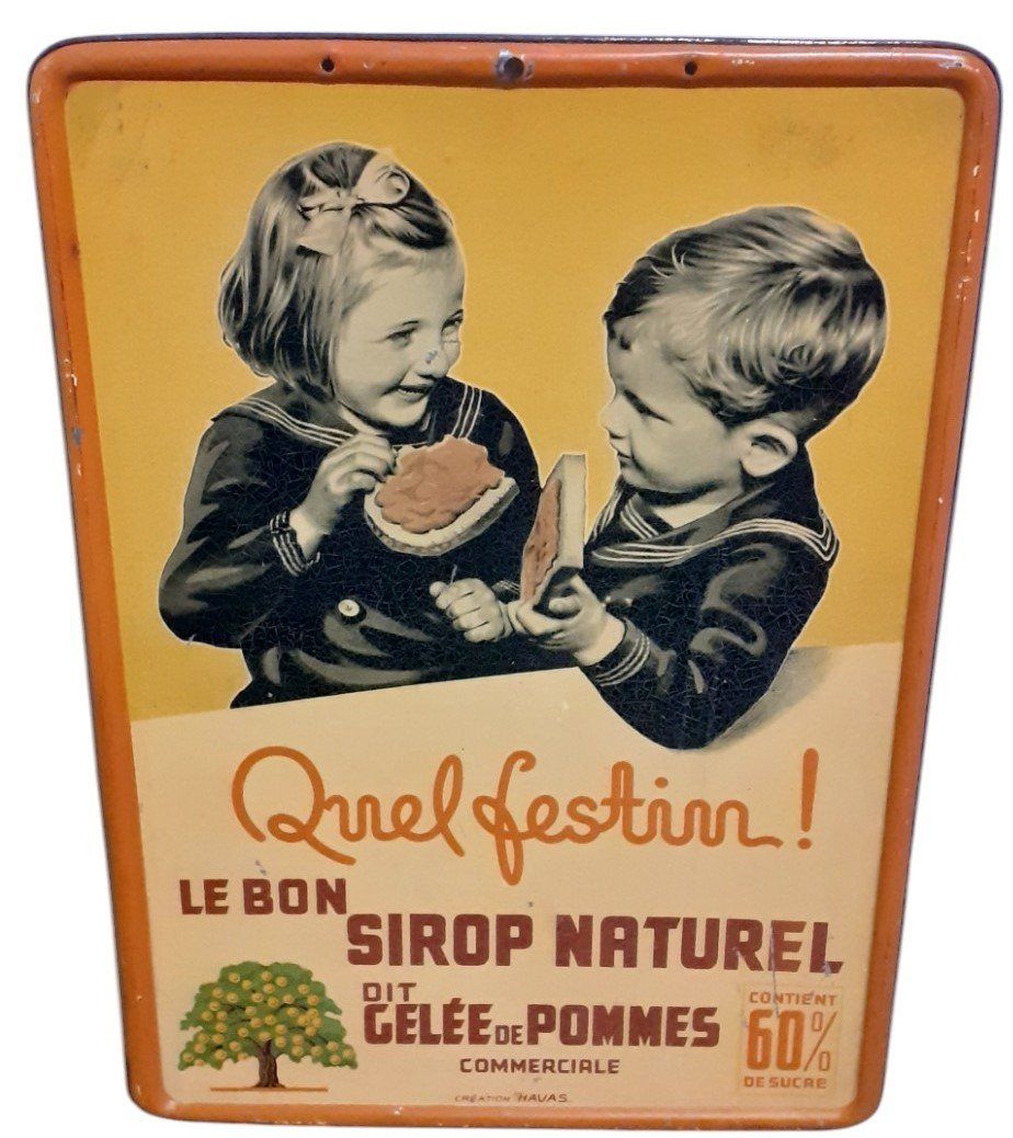 Insegne: Blechschild 1930er – Usato da Mörschwil venduto da antiksalon21 2