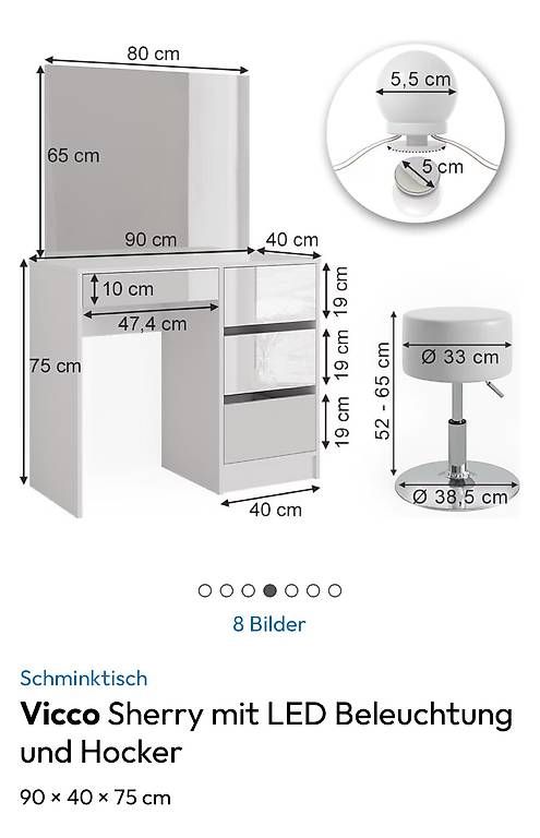 Schminktische: Schminktisch – Gebraucht aus Bassersdorf von pal_5992 4
