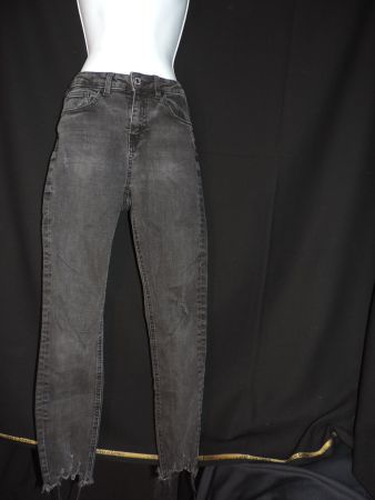 jeans noir délavé