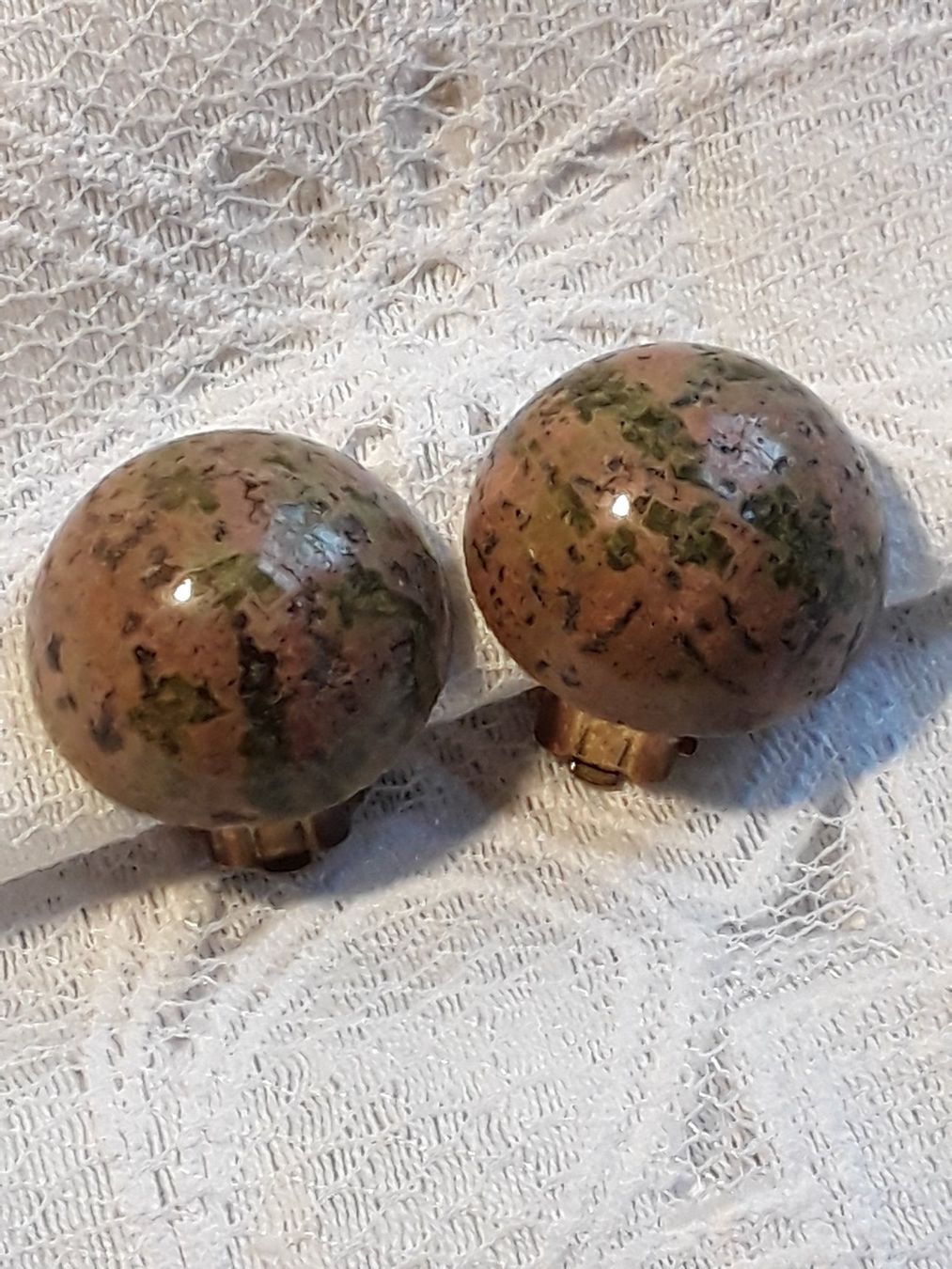 Boucles d'oreille: Vintage Stein Ohrclips – D'occasion à Zürich par helsan 3