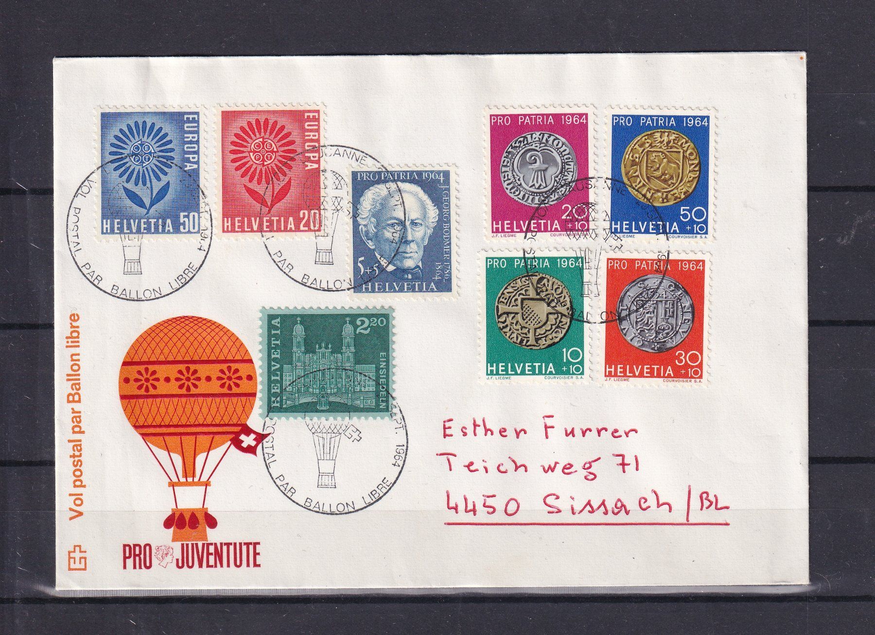 Alle Briefmarken: DIVERS VOL EN BALLONS – Gebraucht aus Nyon von an54 2