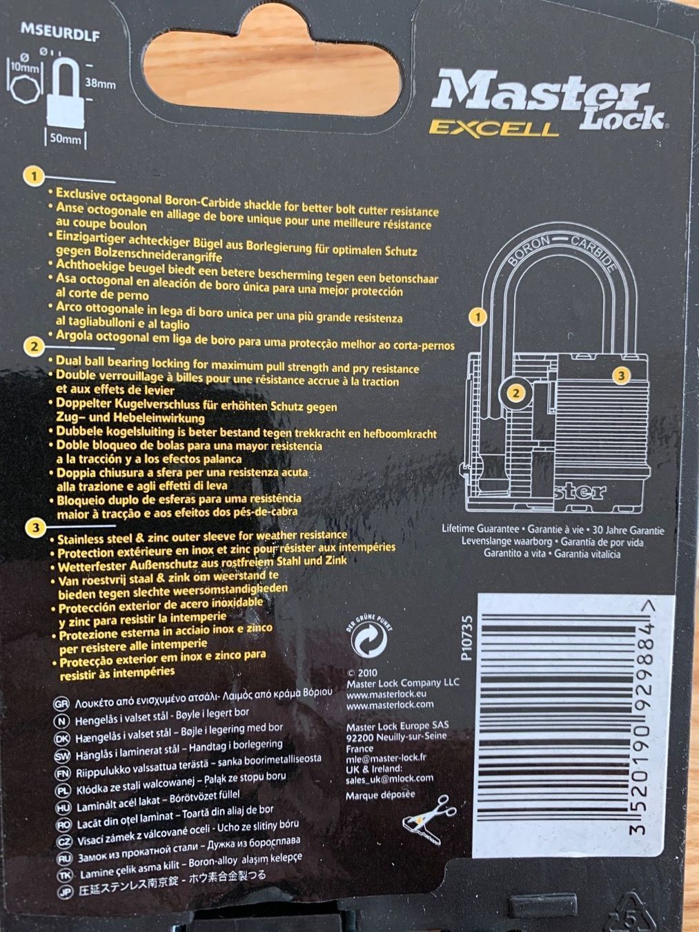 Lucchetti: Master Lock Excell Schloss – Nuovo e nell'imballaggio originale da Wettingen venduto da Kawasaki987 1